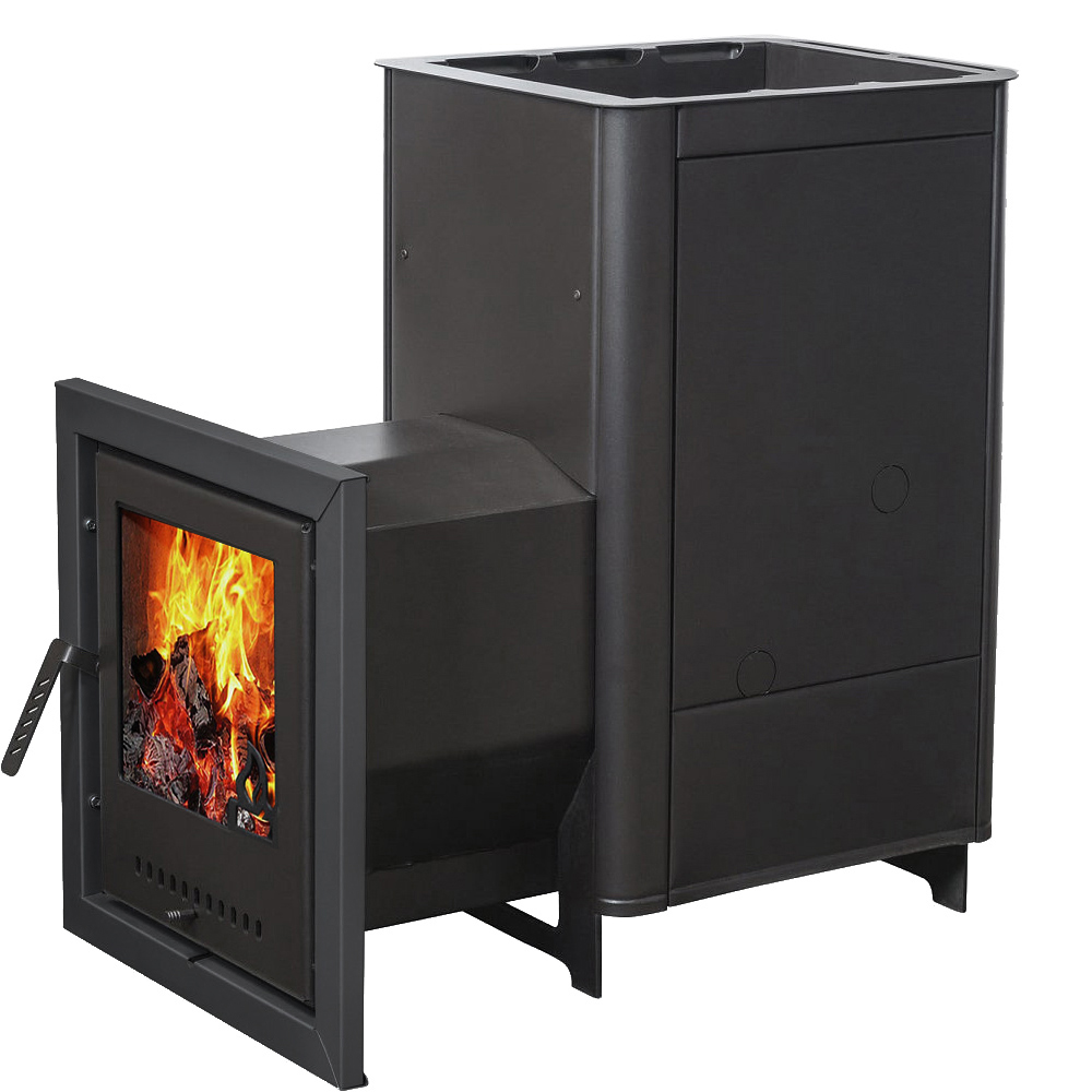 Печь для бани Варвара Паленица с выносной топкой 280 мм, парная 12 – 24 м³